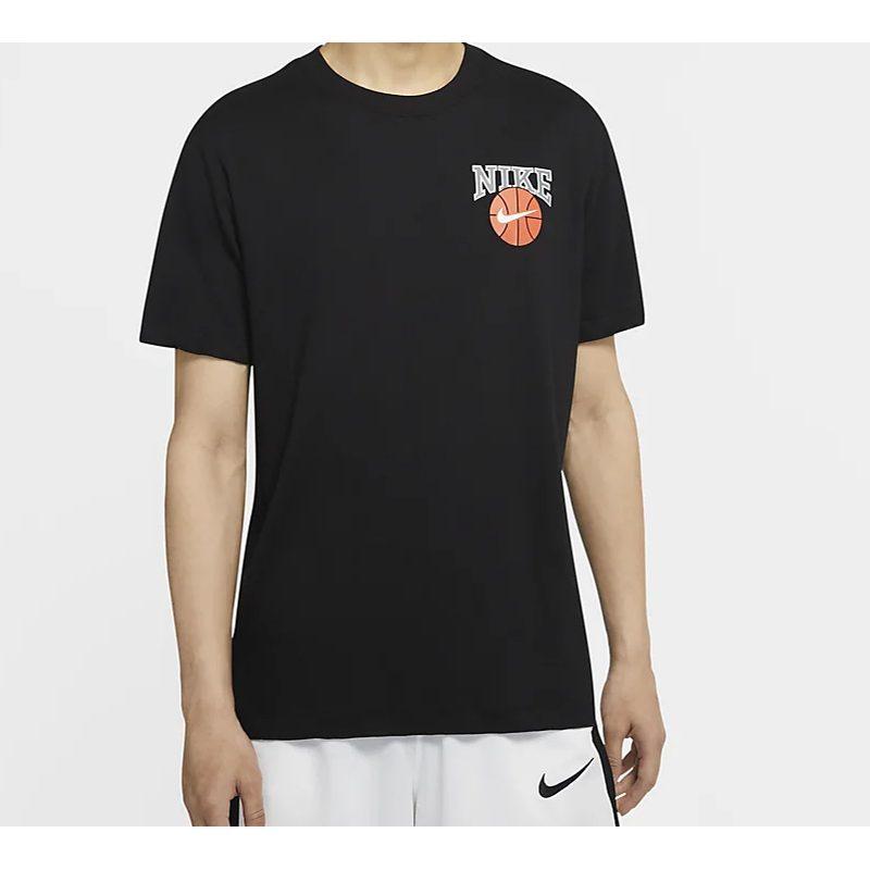 Nike Футболки Мужские Черные С Круглым Вырезом Умеренный Прямой Крой CD1287-010