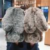 Rabbit Fluffy Warm Plush Case For Redmi A3 13C 12 12C 10 9 9A 9T A1 A2 Note 13 12 11 10 S 9 Pro/Xiaomi 13T 12T 14 13 Poco X6 X5 M6 C65 F5 Pro/Samsung