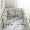 6Pcs Crib Liner Anti-Collision Breathable Cushioned Padded for Baby Crib Bumper Adjustable Washable