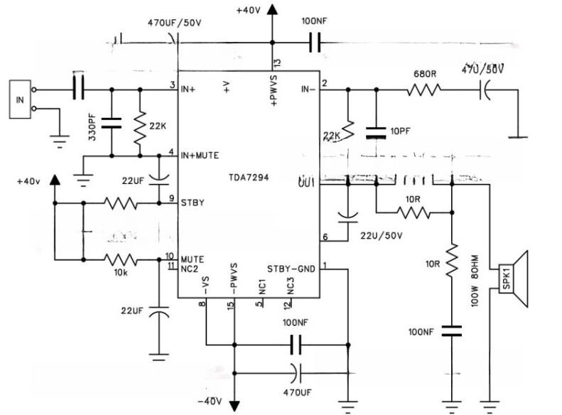 DIY Аудио Комплект TDA7294 200 Вт Аудио Усилитель Мощности Двухканальный HIFI Плата PCB Компоненты Поддерживает Питание DC +-24 В до +-40 В