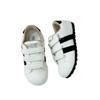 Autumn Leather Women's New Velcro Little White Shoes Small Thick-soled Big Head Sports and Leisure Shoes
