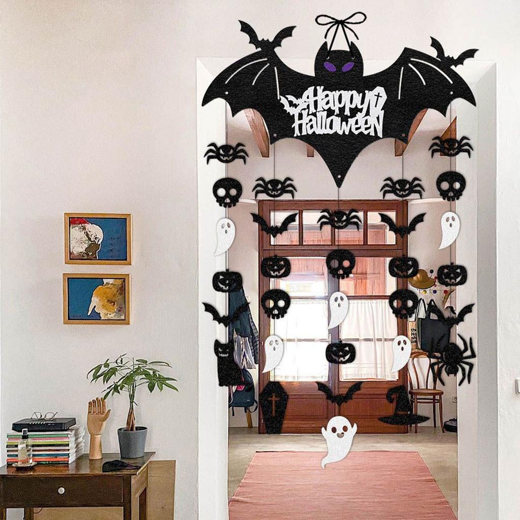 Happy Halloween Party Decoration Supplies Flat Door Hanging Festival Halloween Decoration Arrangement Door Front Hanging Ornaments