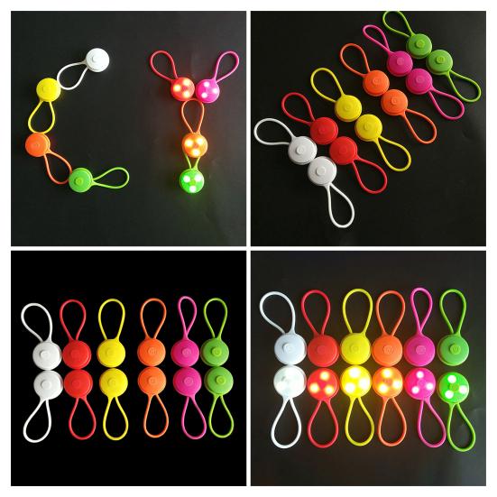 Светодиодный светящийся рюкзак с 3 режимами мигания, силиконовый шнур высокой видимости, корпус из АБС-пластика, регулируемый ремень, сигнальный свет