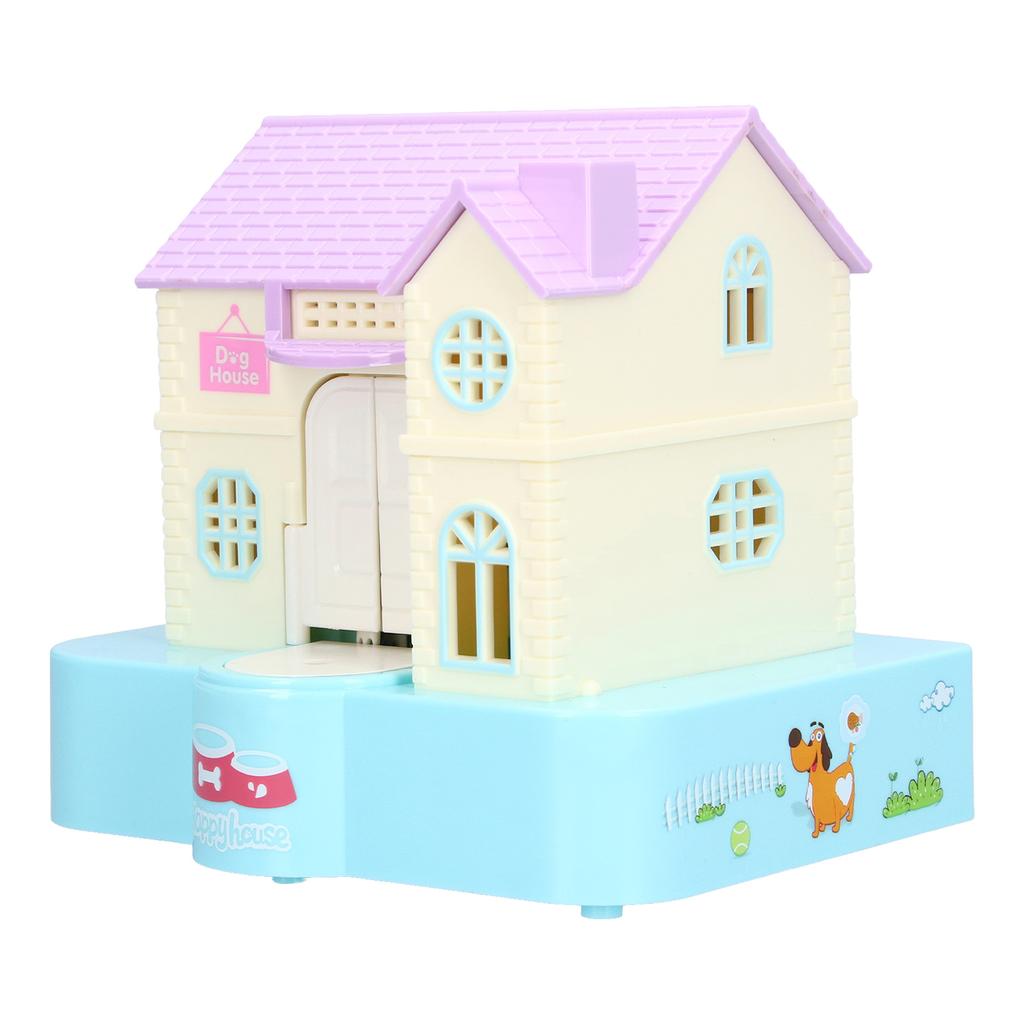 Копилка для денег Doghouse, автоматическое глотание монет со световыми музыкальными эффектами, игрушка в подарок для детей, синий