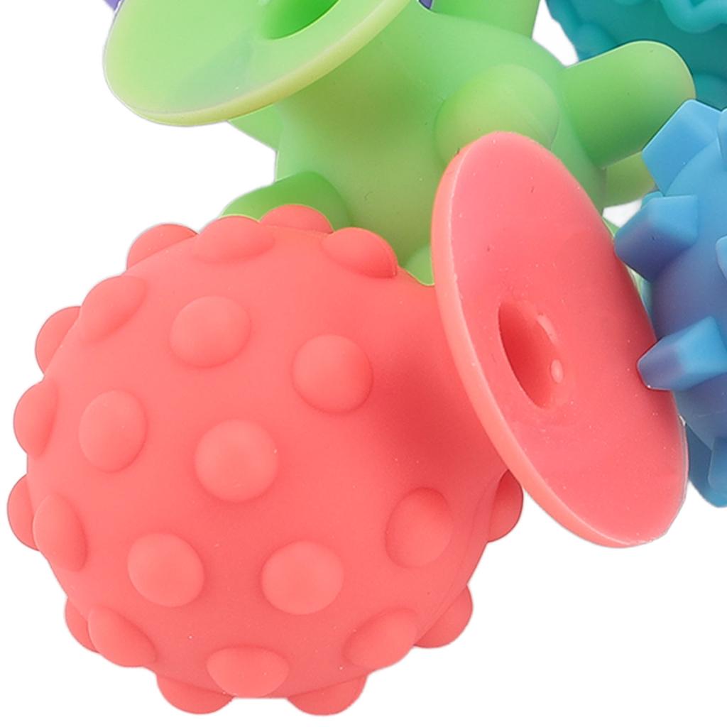 8pcs Silicone Sucker Sensory Toy Set Raised Texture Suction Cup Toys Textured Touch Toys for Children