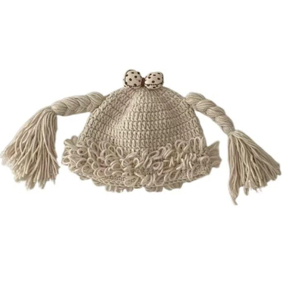 Windproof Kids Knitted Hat Breathable Newborn Headgear Personality Baby Woolen Cap Autumn