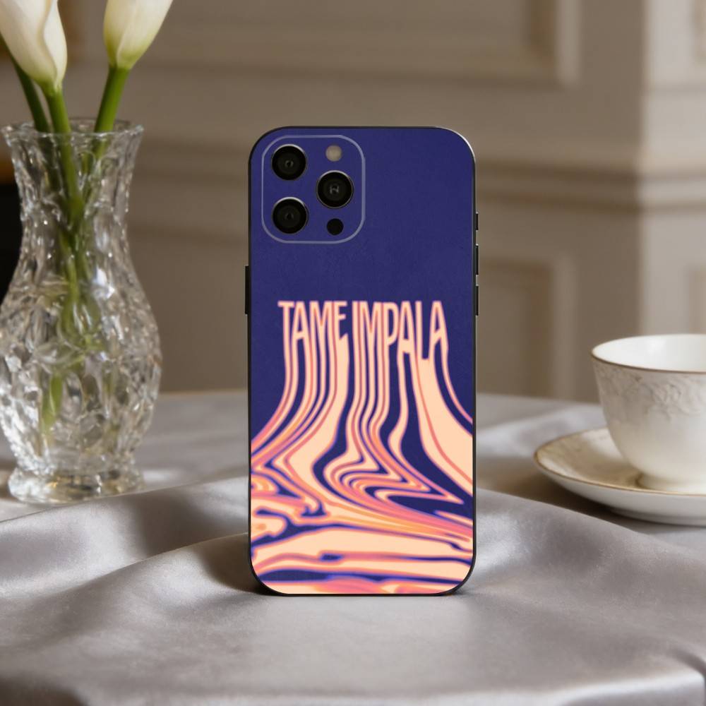 Чехол для телефона Epiphany Pop T-Tame I-Impala Band для iPhone 17pro, 16,15,14,13,12,11 X XR Plus, Другие Мягкий Черный Чехол