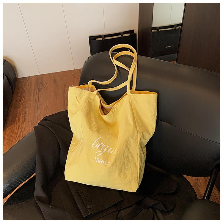 Двусторонняя холщовая сумка с полосками на спине, женская сумка-тоут большой вместимости в ленивом стиле, студенческая сумка для досуга и шоппинга