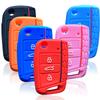 Силиконовый чехол для ключа для Skoda Octavia A7 KAMIQ 2021 Rapid Karoq Fabia для Seat Leon Ibiza Ateca для VW Polo Golf 7 Tiguan T-Roc T6