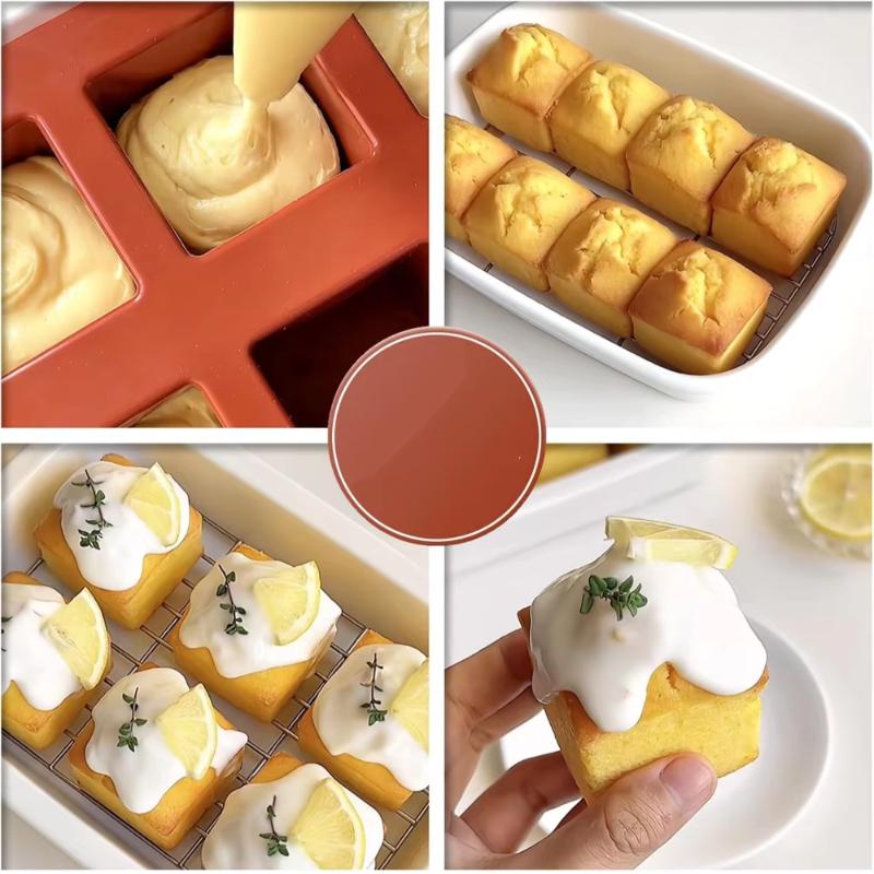 6 Holes Round Silicone Mold Cake Pastry Baking Molds Jelly Pudding Soap Form Ice Cake Decoration Tool Disc Bread Biscuit Mould