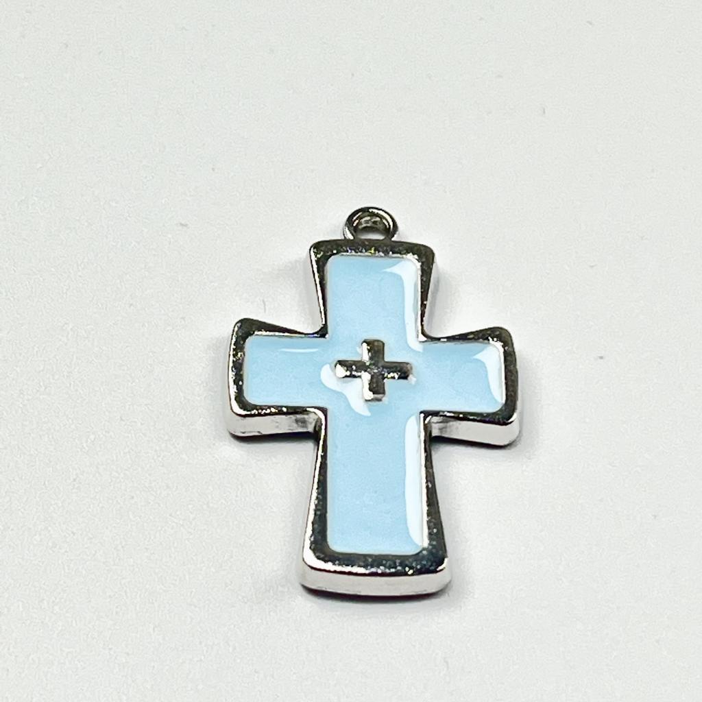 Серьги-пусеты 2025 Ретро Острый Синий Крест: Трендовый, Высококачественный, Универсальный Дизайн для Женщин