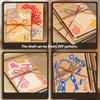 Personalizing Travel Scrapbook Guest Book Thick Paper Page Small Photo Album Stretchable Folding Hardcover Memory Book