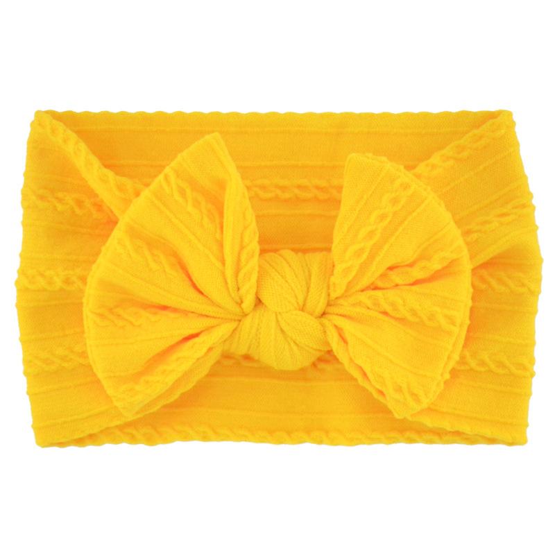 Baby Girls Bow Headbands, Soft Elastic Nylon Hairbands for Infants Toddlers