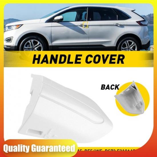 For 2015-2021 Ford Edge Front Left Door Handle Key Cap Cover Bezel Pearl White