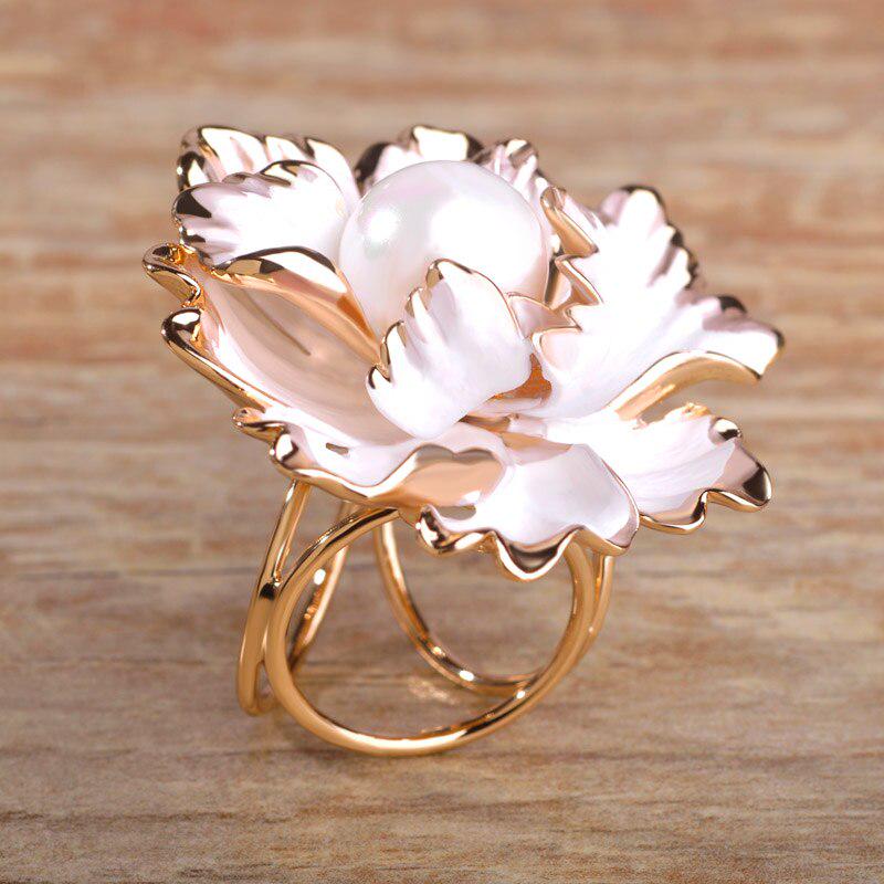 Blucome Эмалированный шарф с имитацией цветка и пряжкой для женщин, золотой цвет, цельный шарф с тремя петлями, брошь без булавки, Bijoux