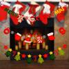 New Year Gifts Felt Christmas Pull Flag Party Supplies Christmas Decoration Hanging Banner