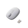 Elecom Mouse Wireless (Receiver Included) S Size, Small, 3 Buttons, BlueLED, Fluffy, Light, Small, Lightweight, 50g, Silver M-BL20DBSV