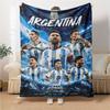 Argentina Football Team printed flannel breathable and warm blanket, a stylish home gift, suitable for home, office and bedspread use. 15a185