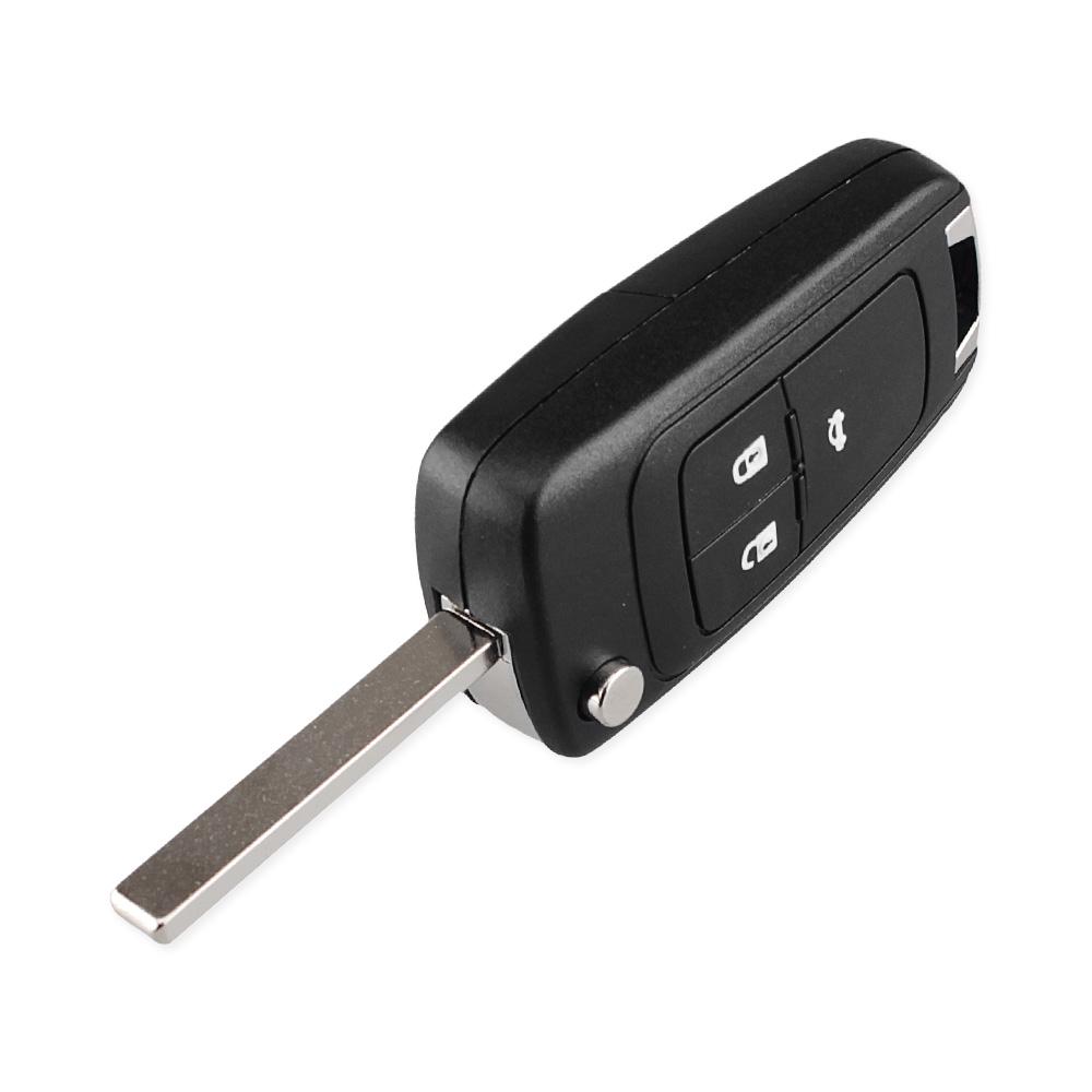 KEYYOU Car Alarm Remote Key For Chevrolet Aveo Cruze Orlando Spark Sail 2/3/4 Buttons 433MHz Fob ID46 Chip With HU100 Blade