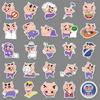 50 штук мультяшных стикеров Fat Dudu Saemon, карточки Crayon Shin-gu, декоративные наклейки для мобильного телефона, чемодана, блокнота