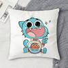 TThe Amazing World of Gumball Doublesided Printed Square Decorative Cushion Cover for Sofa Living Room Home Decor