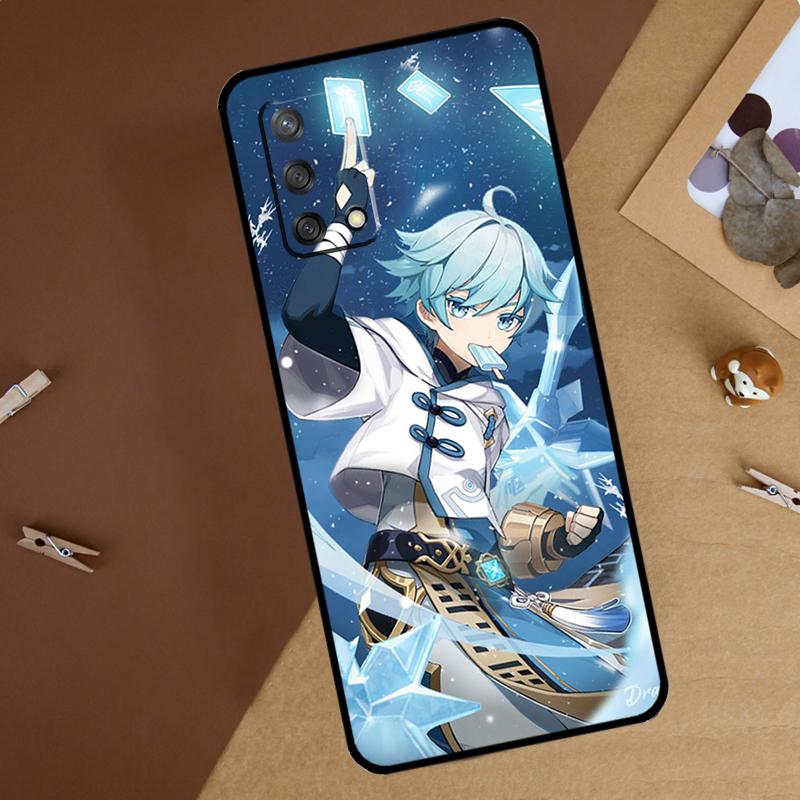 Чехол для телефона Genshin Impact Chongyun для Oppo A60 A40 A80 A74 A94 A54 A18 A38 A58 A78 A98 A16 A76 A96 A15 A57S A17 A77