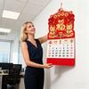 Китайский настенный календарь 2026 год Год Лошади Настенный календарь для китайского Нового года Дом Офис Китайский ресторан Супермаркет Украшение
