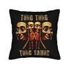 There is Motion at Your Front Door Tung Tung Tung sahur Meme Pillowcase Cushion Cover Gift  Pillow Case Cover Home Wholesale