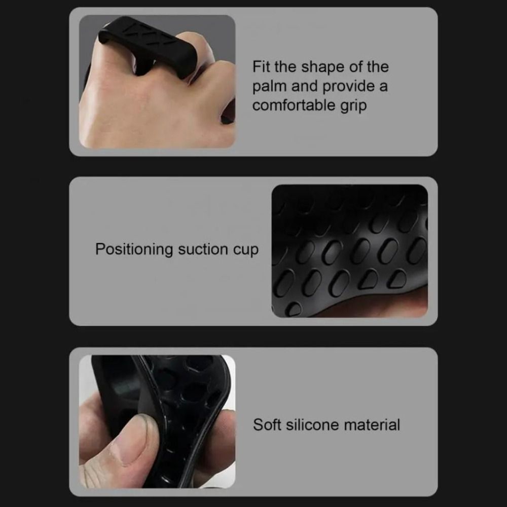 1 Pair Anti-slip Weight Lifting Grips Elastic Silicone Palm Grips Workout Gym Gloves Weightlifting