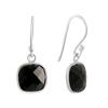 Silver Earrings with Natural Onyx (2092773)