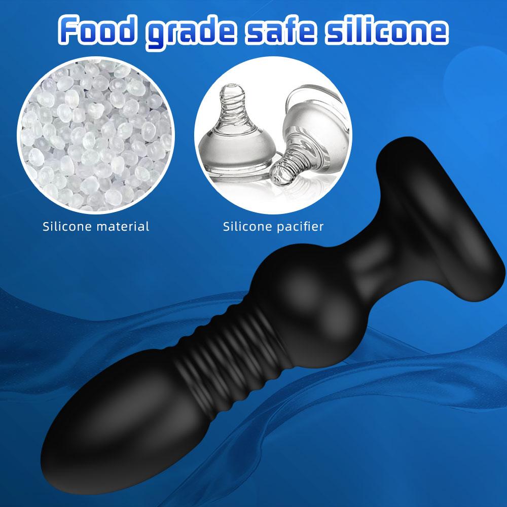 Пульт дистанционного управления Телескопический Дилдо Вибратор Мужской Мастурбатор Анальная Пробка Взрослые Товары Массажер Простаты Секс-Игрушки для Мужчин