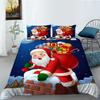 Quilt Cover Pillowcase Two Or Three-Piece Set Christmas Gift Polyester 3D Digital Printing
