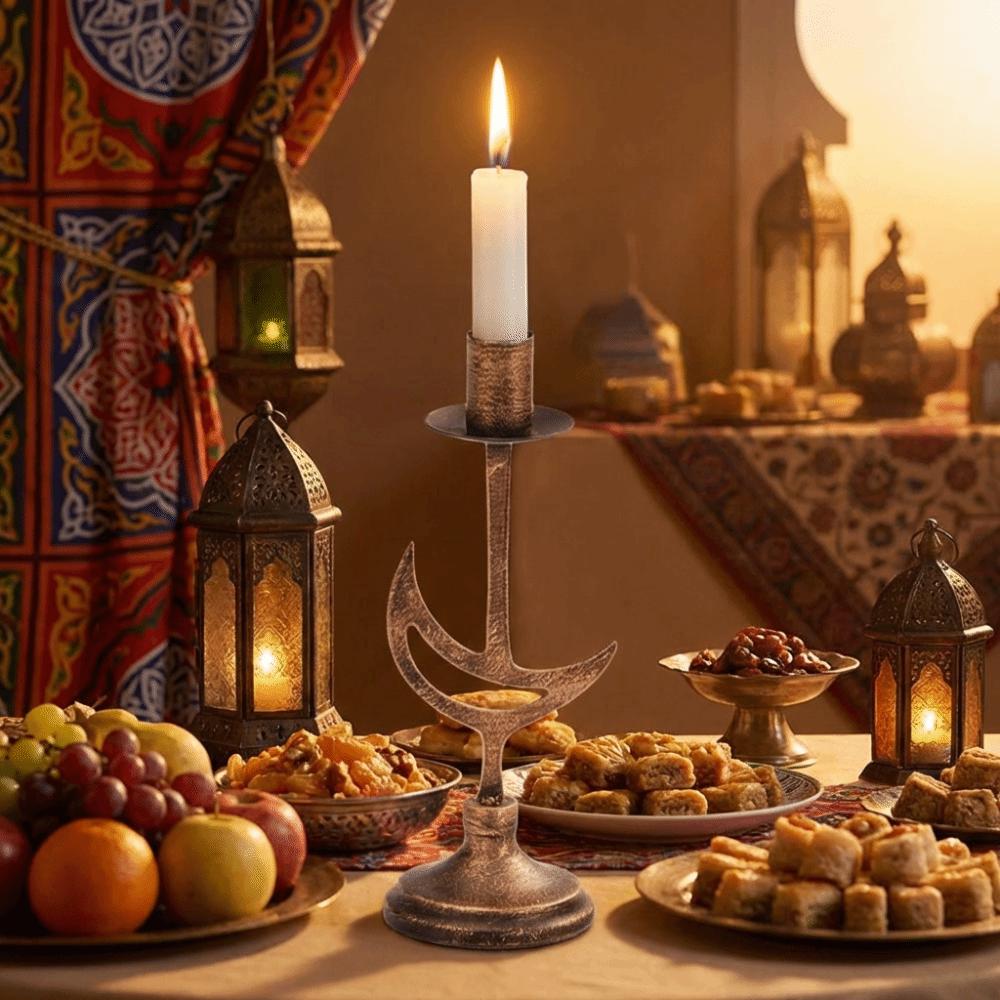 Vintage Stars Candle Holder Handicraft Hollow Candle Holders Modern Candle Stand Dining Table