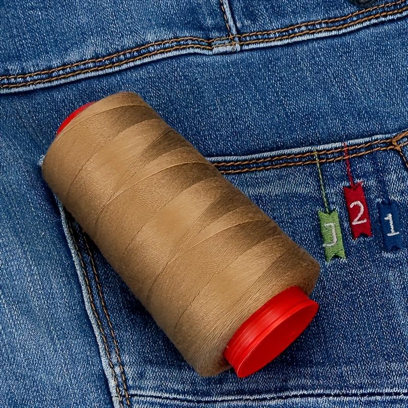 Джинсовая нить, 203 Полиэстеровая джинсовая нить средней толщины, 1000 ярдов джинсовой нити для домашнего шитья, Швейные принадлежности, Швейная нить