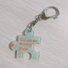 Diy Creative You Are My Missing Piece Alphabet Puzzle Keychain For Couples Alloy Key Ring Jewelry Gift