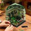 2174Pcs Green Creativity Common Room Building Blocks, Moc Model Magic Snake House, Desktop Decoration Gift For Adults Kids