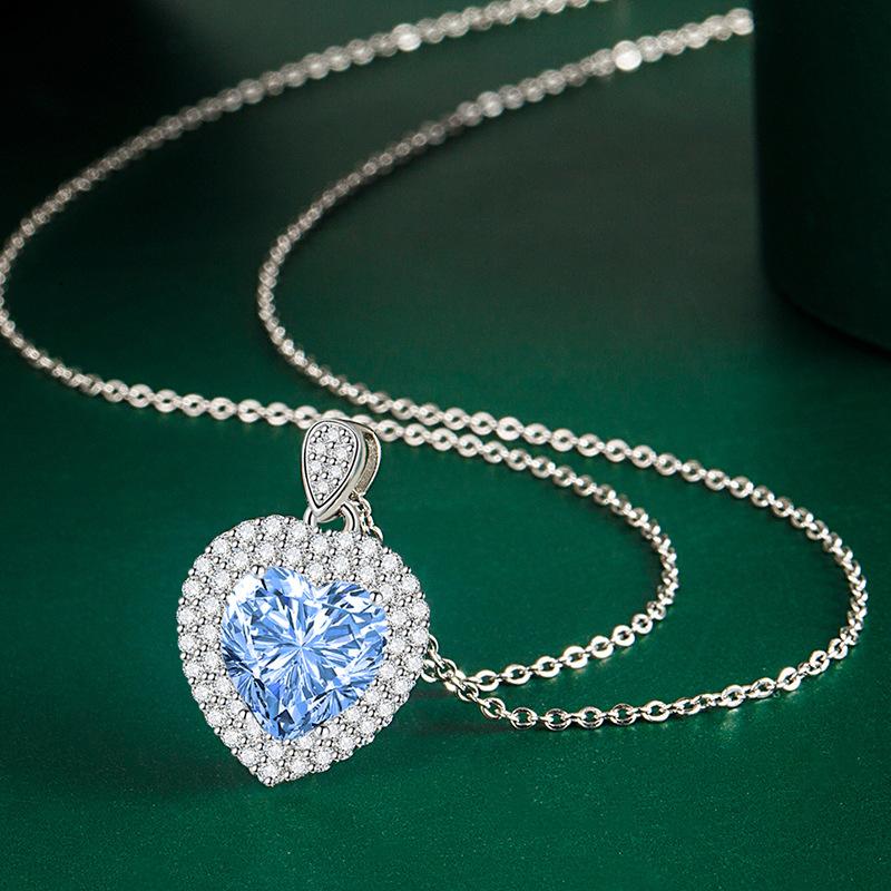 BELLA BOX Heart Pendant Necklace Multiple Colour Fashion Wedding Engagement Jewelry