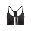 Однотонный полосатый бюстгальтер Женское нижнее белье Черный HE9065