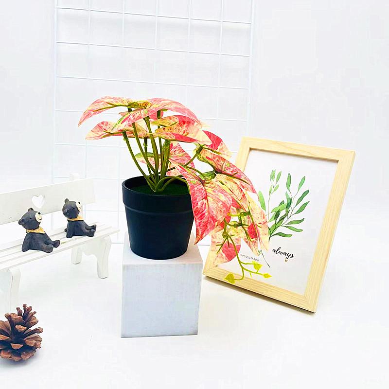 Эпипремнум Имитация Золотистый В горшке Искусственное Растение Украшение Декор