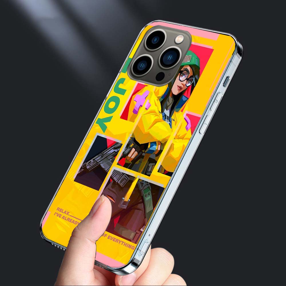 Чехол для телефона Valorant Killjoy Для iPhone 16E 15 Pro 14 Plus 17E 16 17 Pro Max Air 11 12 13 Mini Ударопрочный Capa Милый Чехол TPU