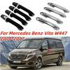 Для Mercedes Benz Vito W447 V-Class 2014 2015 2016 2017 2018 Глянцевый черный Накладки на ручки дверей автомобиля Стайлинг Аксессуары