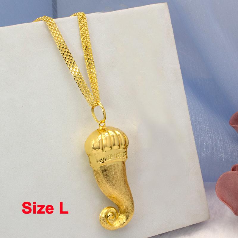 Итальянские Цепочки для Женщин Мужчин Африканские Дубайские Чили Подвеска Ожерелье Модный Циркон С Цепочкой Маленький Большой Размер Подарки