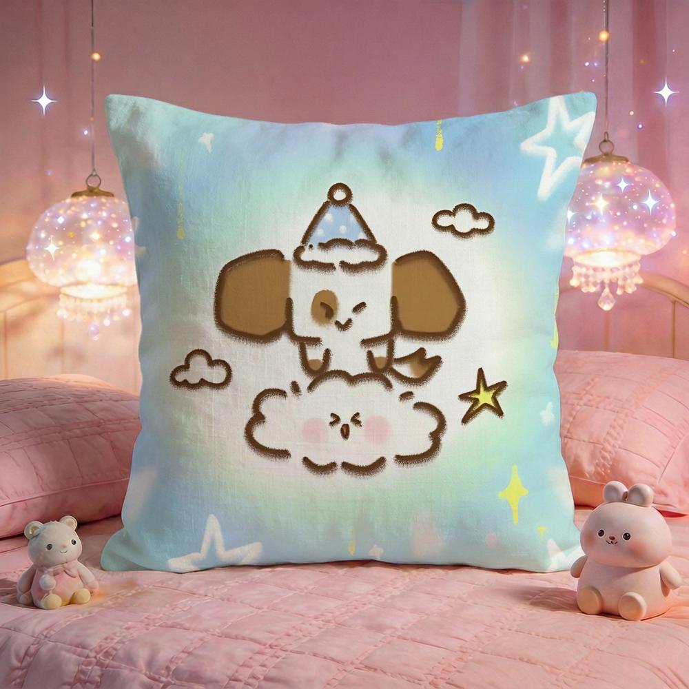 Angel Pet Fantasy Blast Cushion Cover Premium Comfort Reversible Pillow Cove Two in One Design for Any Room Car Interior