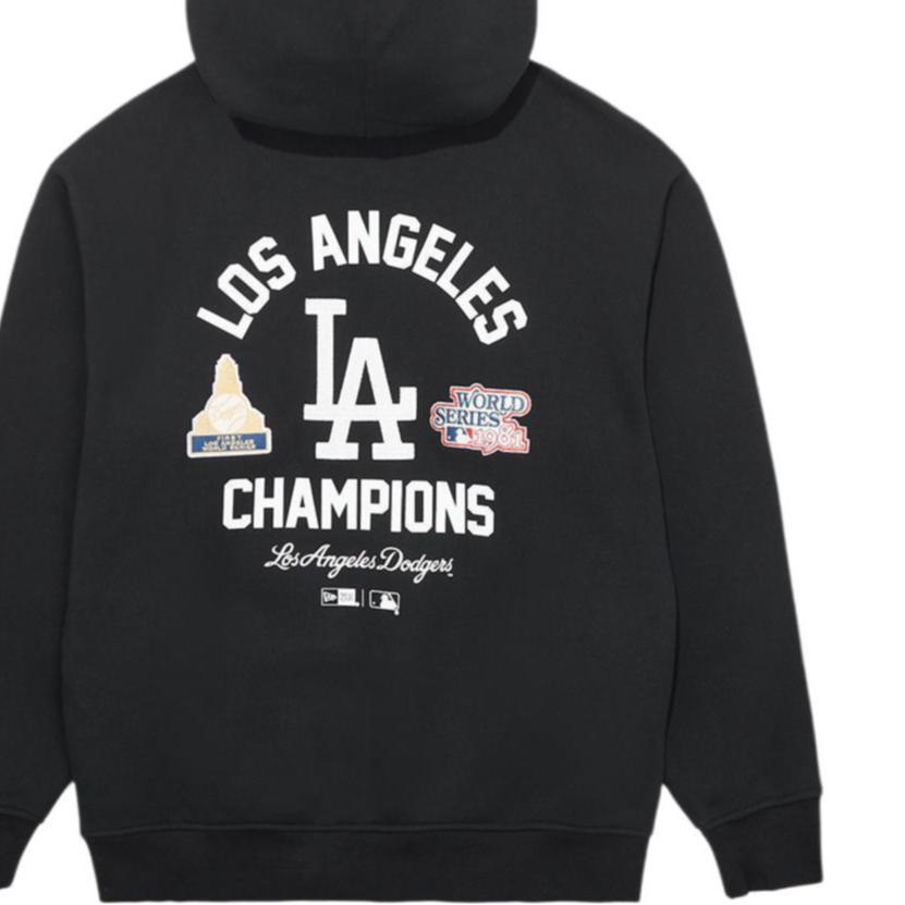 New Era FW25 Серия команд MLB Лос-Анджелес Доджерс Колледж-стиль Худи Американский Винтаж Вышитый Логотип-Буквы Свитшот Унисекс свитшот 14742032