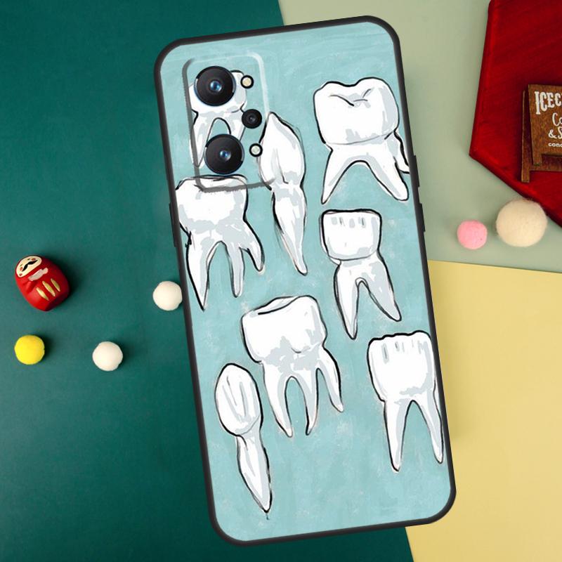 Чехол для Realme 10 11 12 13 14 Pro Plus C67 C65 C63 C61 C55 C53 C51 C35 C71 C75 GT7 15 Pro с изображением Зуба Дентал
