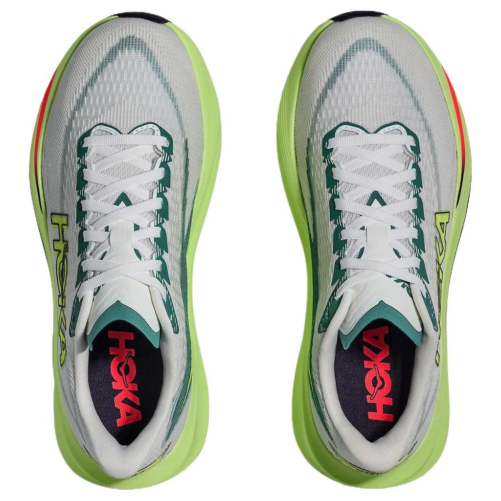 HOKA One One Беговые кроссовки MACH 7 Унисекс Белый Зеленый 1171904-FYZ
