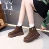 Women's Slimming British-Style Martin Boots 2025: Thick Platform Short Boots, Sizes Up To 42, Soft Sole