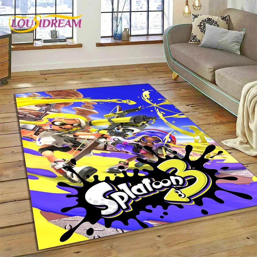Splatoon3 PC Gamer мультфильм игровой ковер для спальни гостиной домашний диван украшение, детская игра большой декор напольный коврик подарок