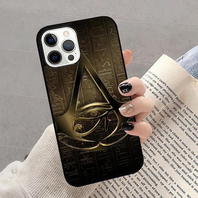 Осенний чехол-накладка с египетскими иероглифами для iPhone 17 Air 16 16e 15 12 11 13 14 Pro Max Plus Coque