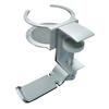 Newseed Seena Aluminum 360° Rotating Multifunctional Headphone Hanger with Drink Holder, Silver, SE-E02A3601-SV